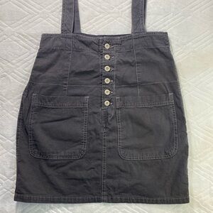 Free People ✨ Gray Jumper Overall Skirt Women’s size 2